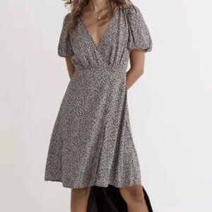 Madewell Women's Wrap Mini Dress in Tudor Floral size 8